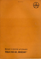 Tesla 3103 - Navod k udrzbe 